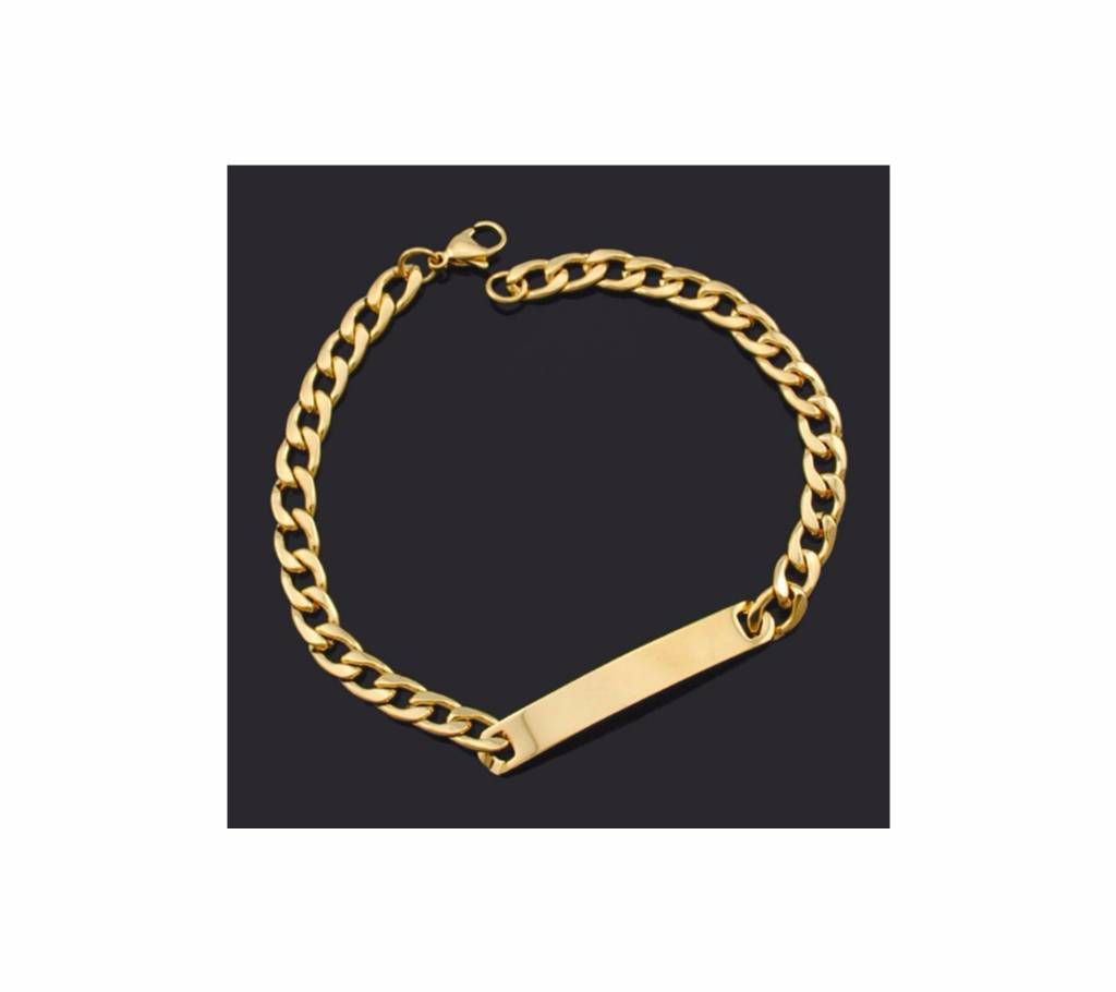 Gold color stainless steel hiphop Bracelet For Men&women