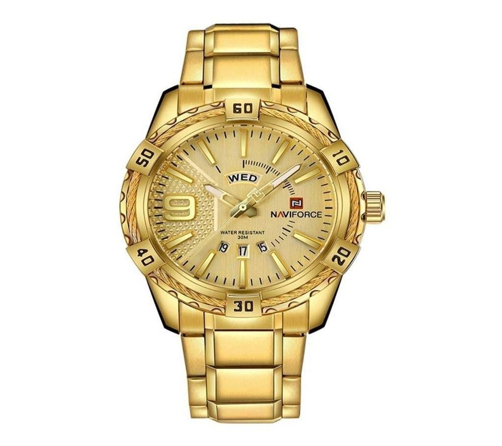 Naviforce 9117 Original Golden Watch