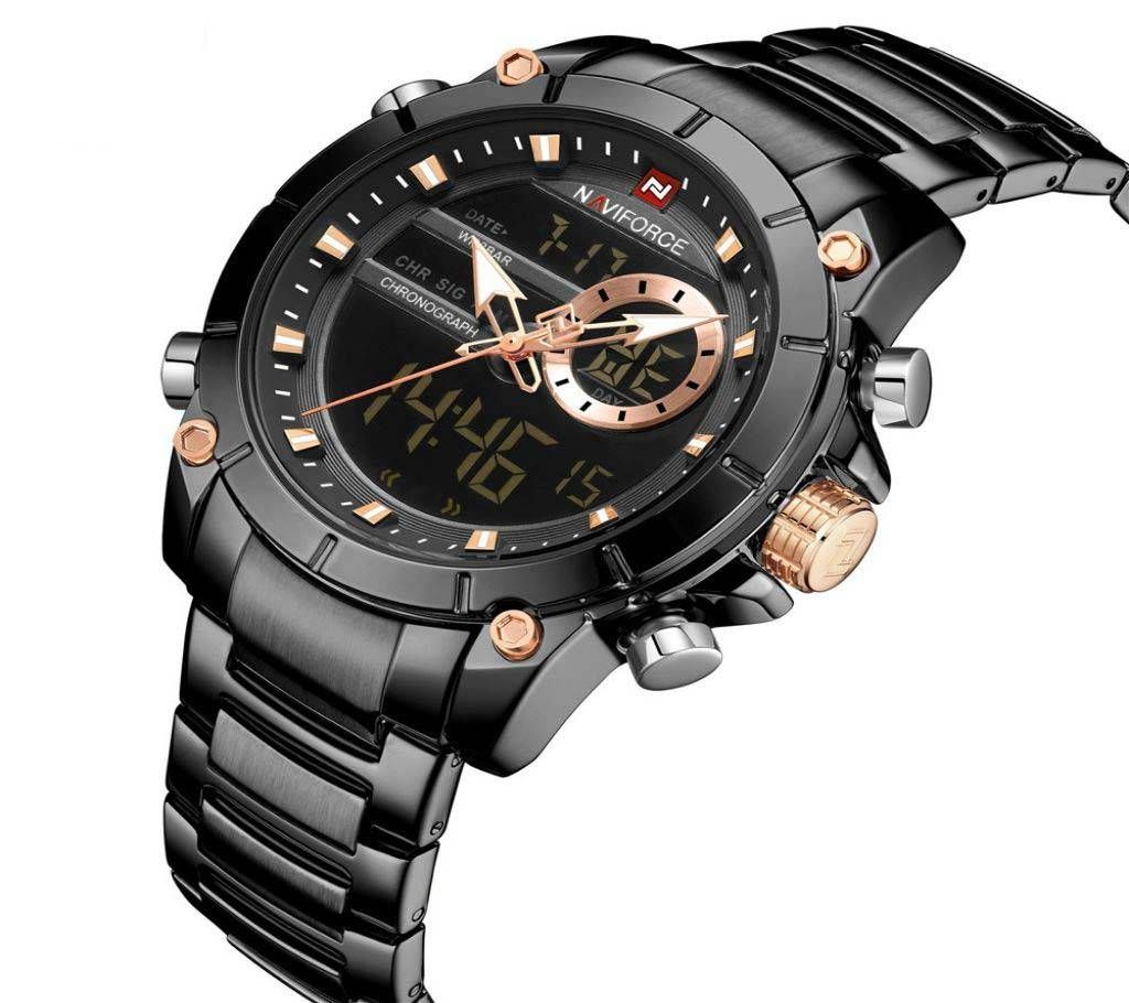 Naviforce 9163 Original Black Watch For Men