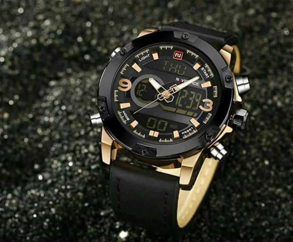 Naviforce men's Dual time wrist watch-copy 
