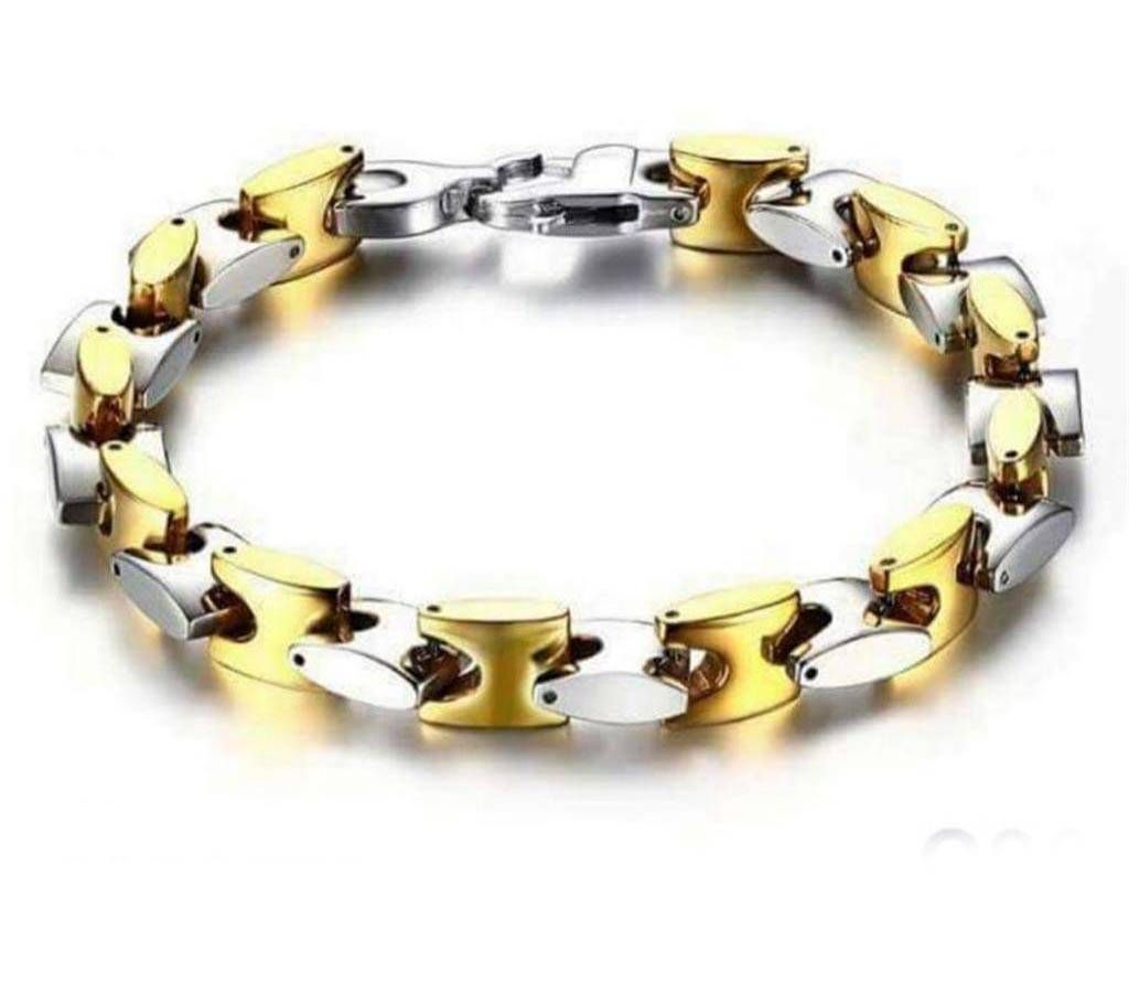 Fantastic Silver & Golden Bracelet
