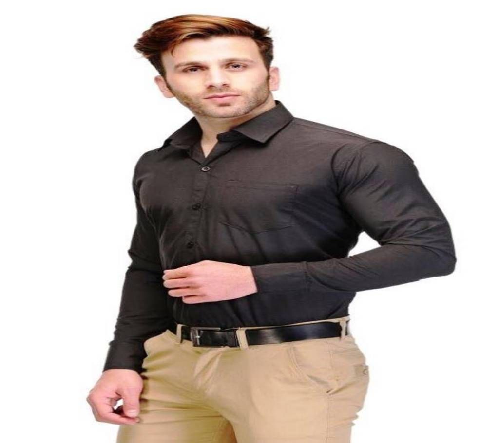 Black Formal Shirt for men