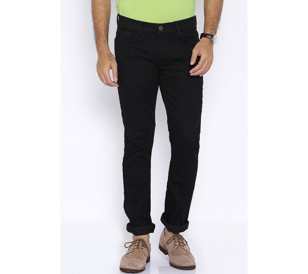 Men's semi narrow fit denim cotton jeans pant
