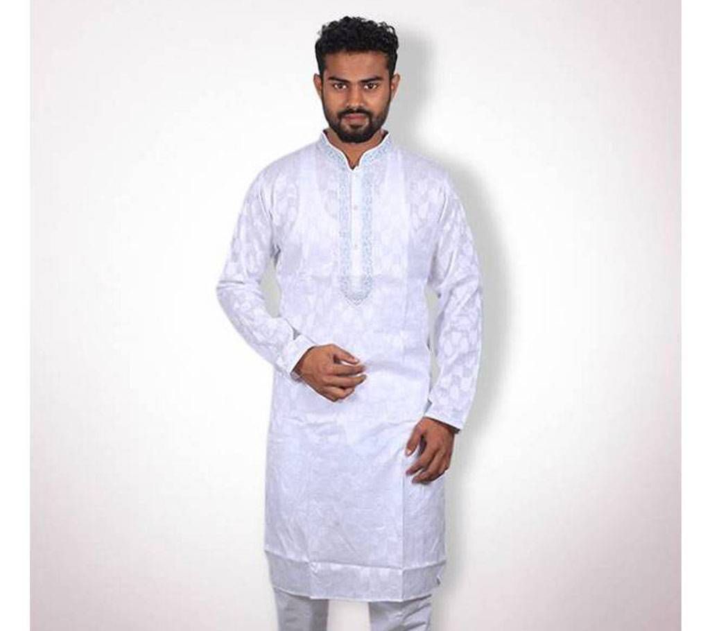 Indian Semi Long cotton Panjabi for men
