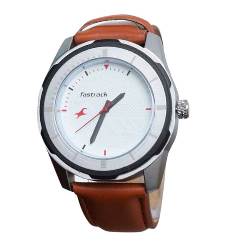 Fastrack Men's White Dial Analog Watch-copy 