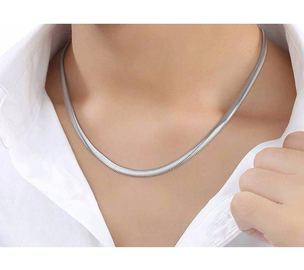 925 Silver Plated 6mm Snake Chain for Men