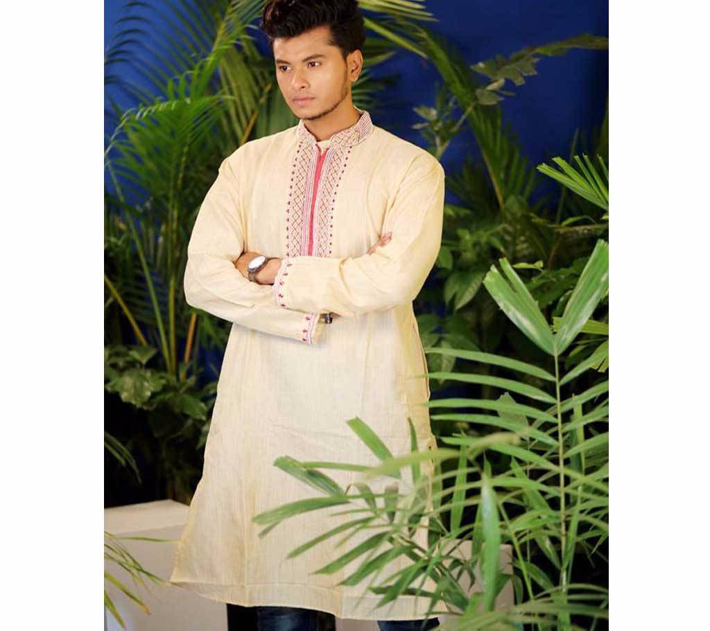 Full Sleeve Pure Silk Punjabi