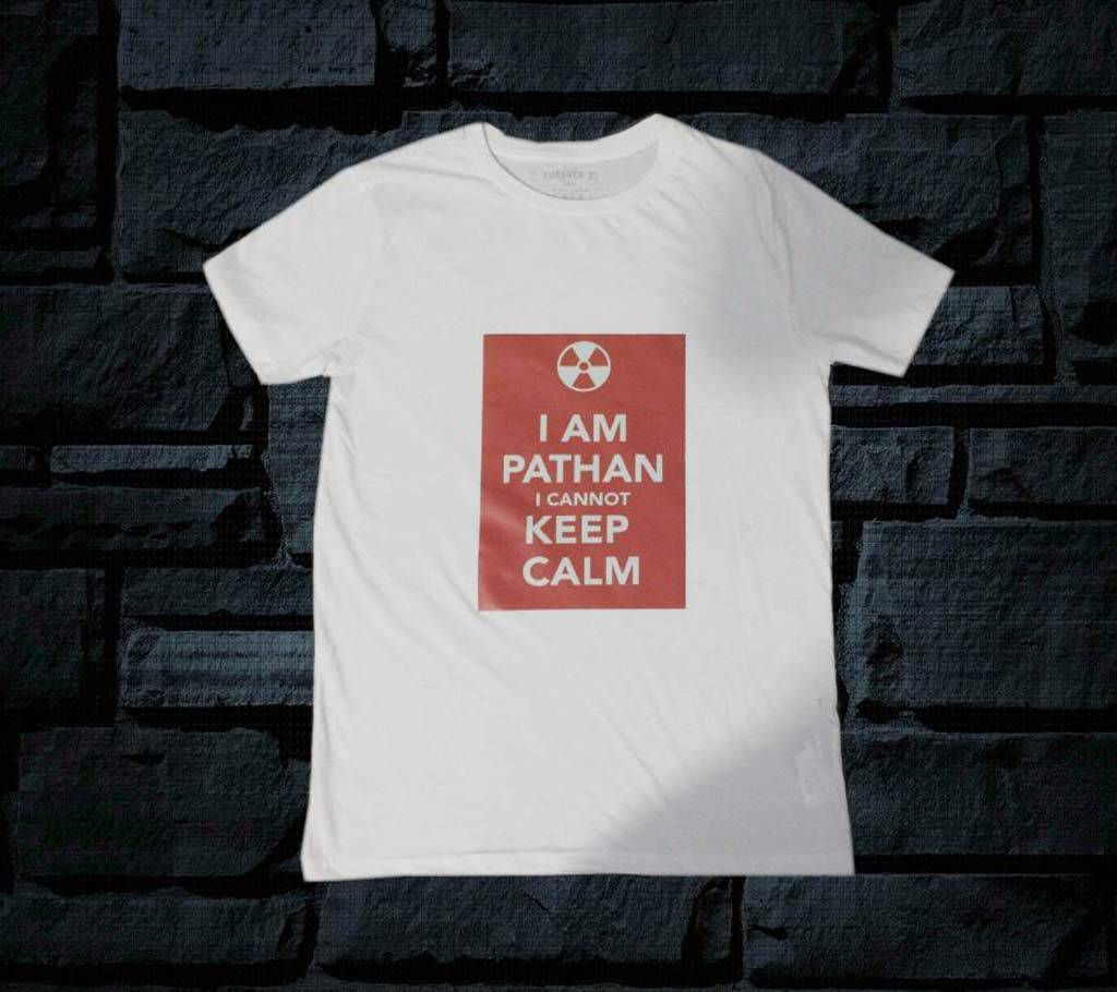 I AM PATHAN Men's Cotton Round Neck T-Shirt