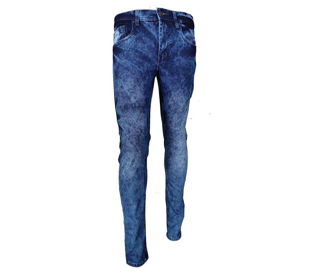 Gents Stretchable Acid Wash Semi Narrow Jeans Pant