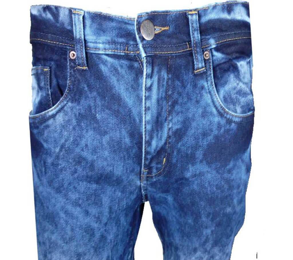 Gents Stretchable Acid Wash Semi Narrow Jeans Pant