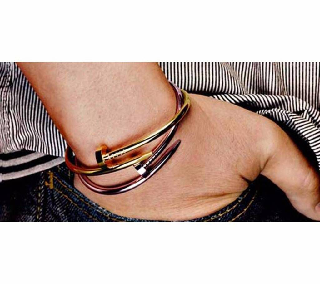 Stainless steel cuff bracelet for men