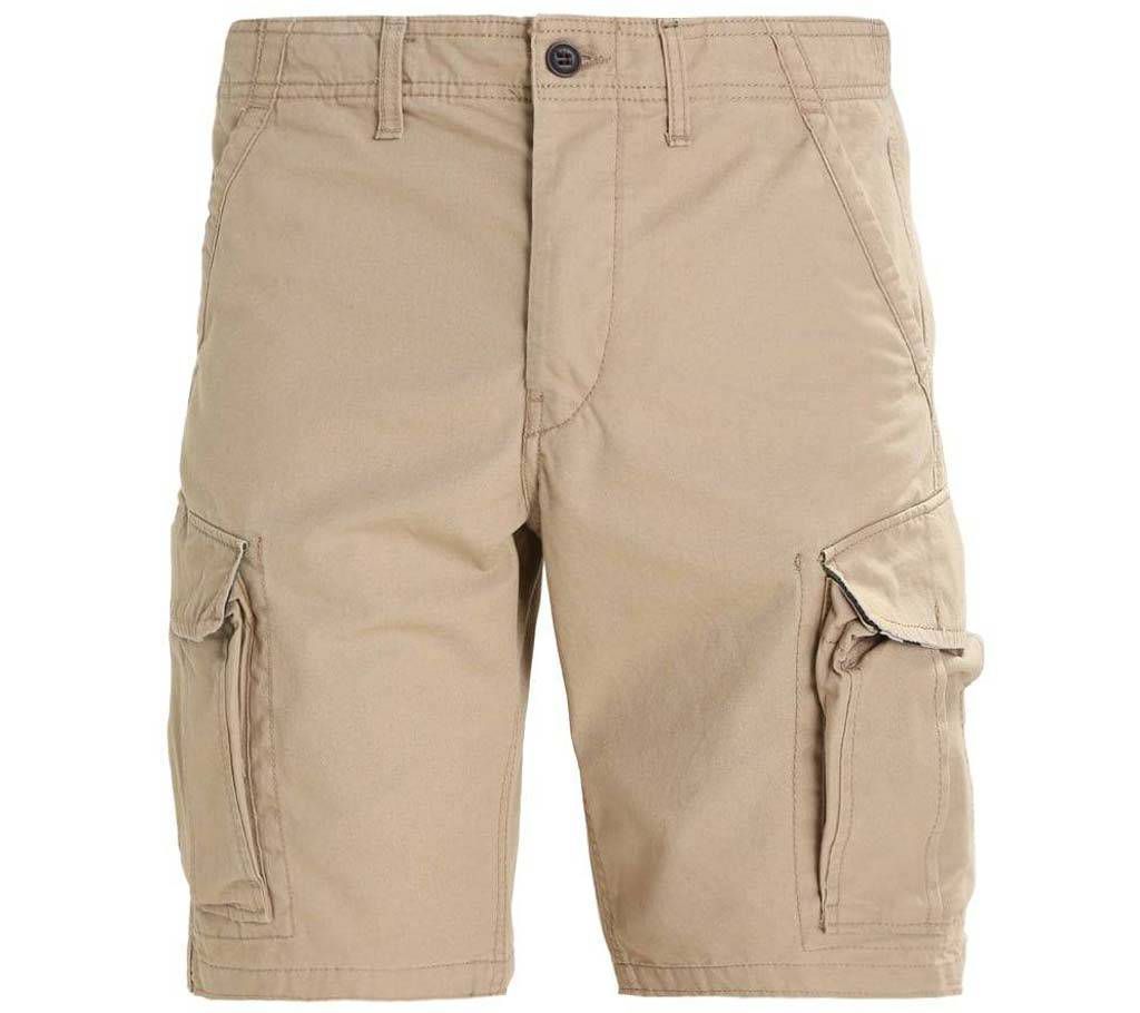 Men's cream color two quarter Cargo pant
