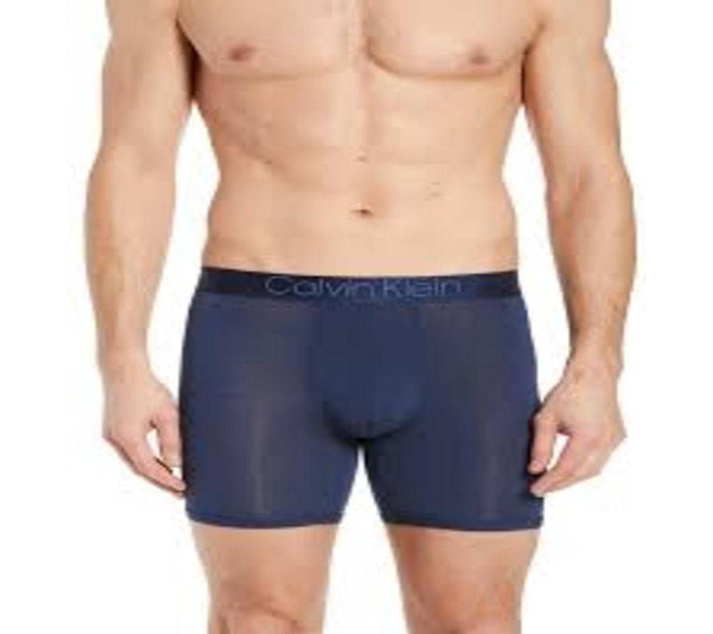 Navy Blue Cotton Underwear For Men