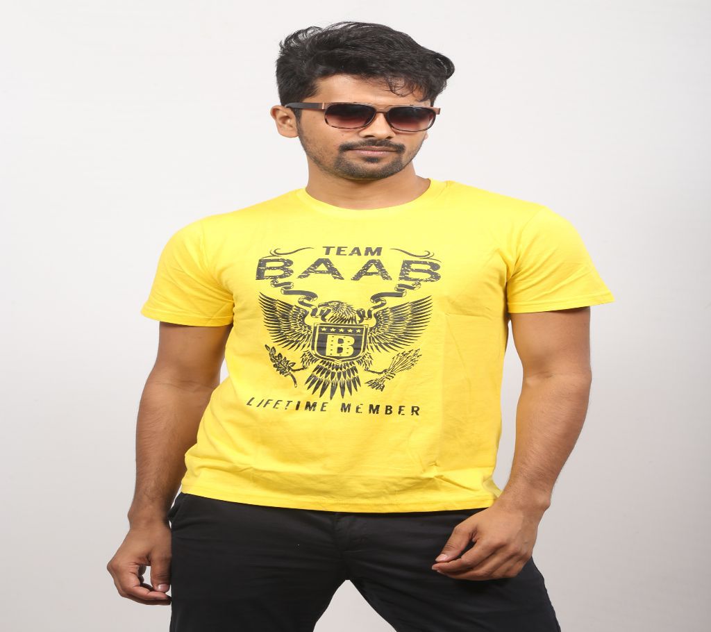 Yellow BAAB T-shirt for men