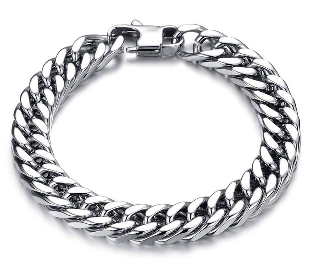 Fashion Punk Silver Plated Link Chain Bracelet 