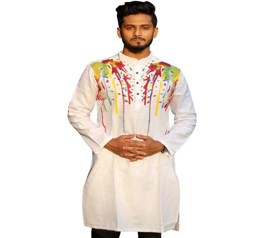 Boisakhi Diamond cotton Punjabi for man BASE_5