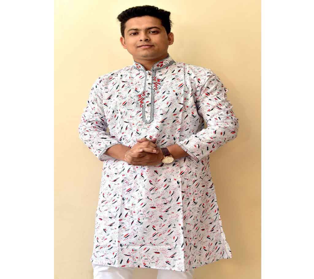 Cotton Printed Punjabi For MEN