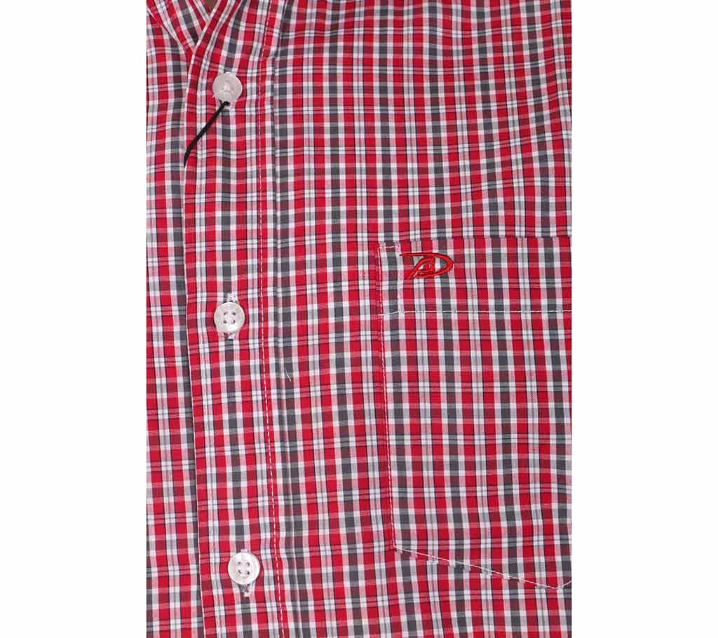 Gent's Full-Sleeve Checked Cotton Formal Shirt