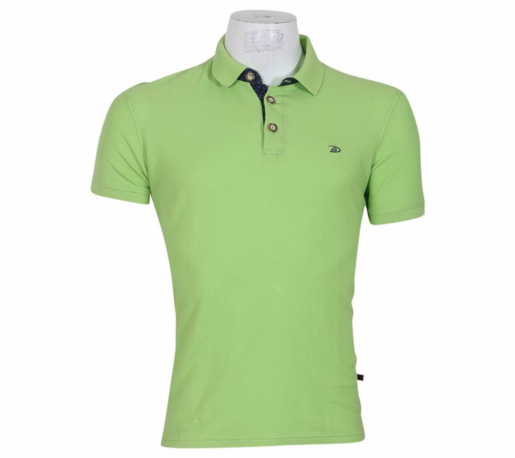 Gent's Half-Sleeve Solid Color Cotton Polo Shirt