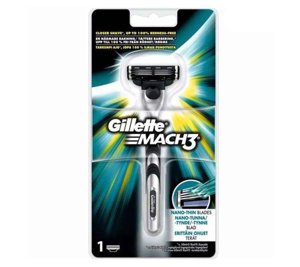 Gillette Mach3 razor stick- 3 blades 