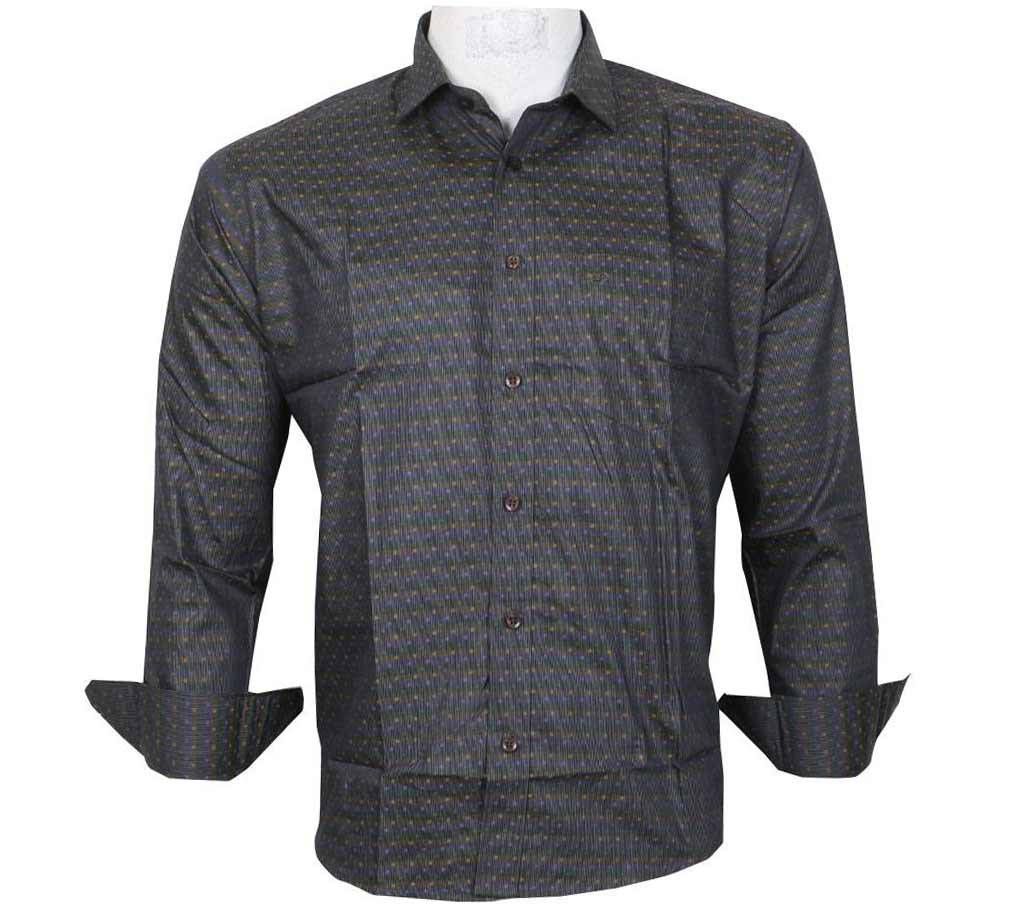 Gents Full-sleeve Dot Tailor Fit Casual Shirt