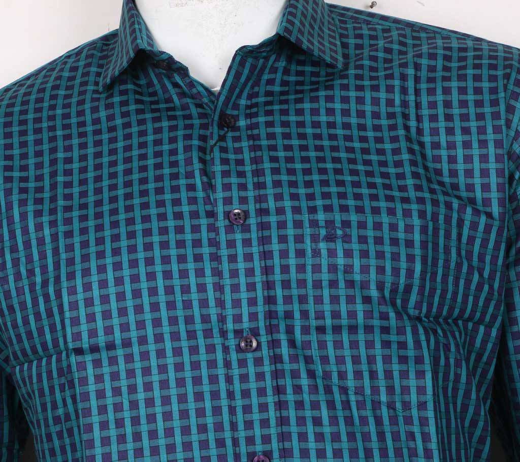 Gents Full-sleeve Check Tailor Fit Formal Shirt