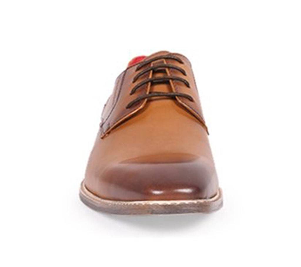 Venturini Men's Light Brown Smooth Leather Casual Shoe

