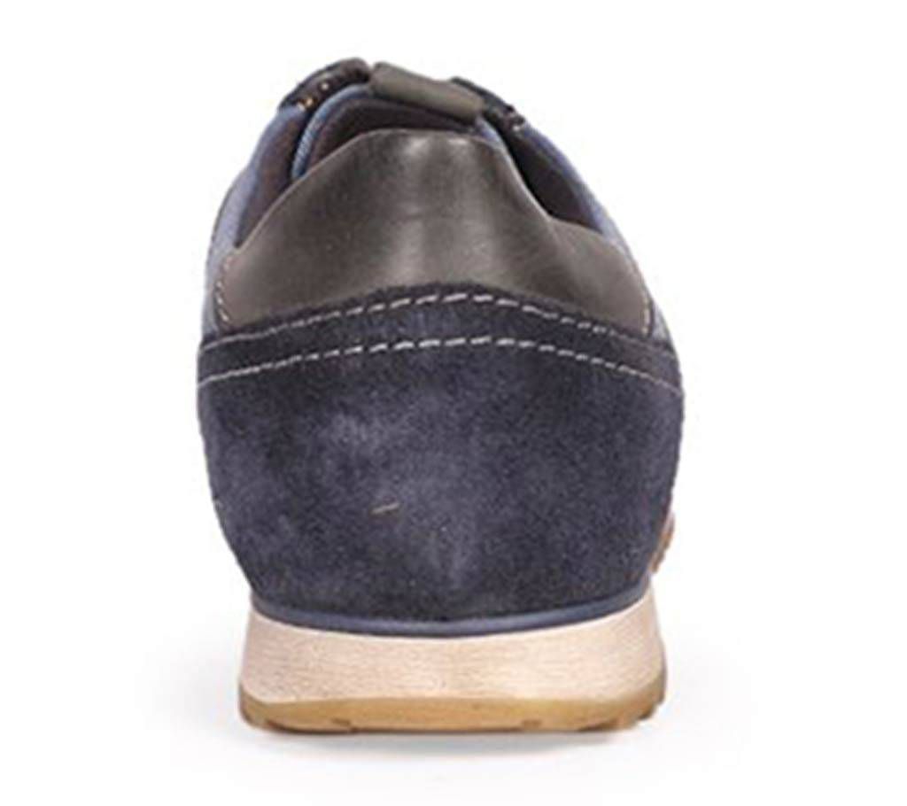 Maverick Men's Blue Suede Leather Casual Shoe

