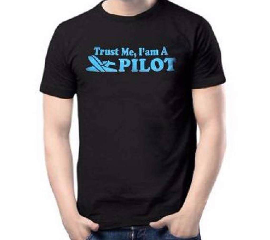 Trust Me I Am A Pilot Menz Round Neck T-shirt