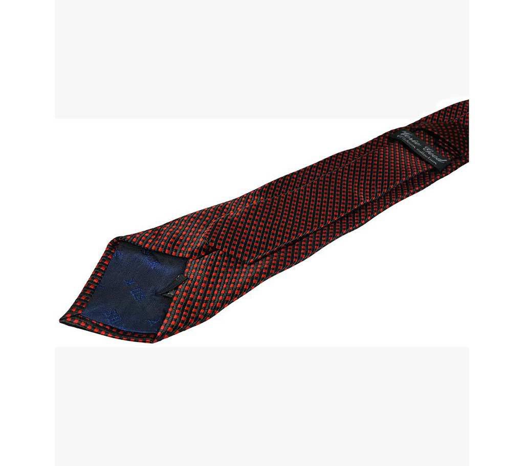 Official maroon patent silk tie 