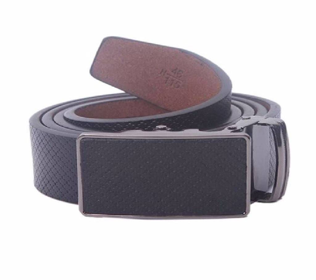 Black artificial Leather Belt For Men
