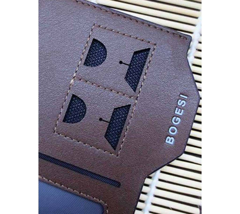 BOGESI Long Brown Genuine Leather Wallet Copy