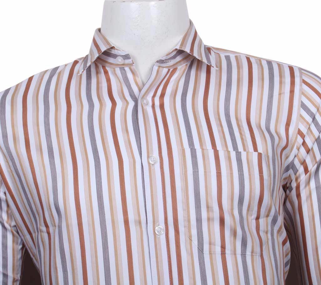 menz full sleeve cotton striped shirt