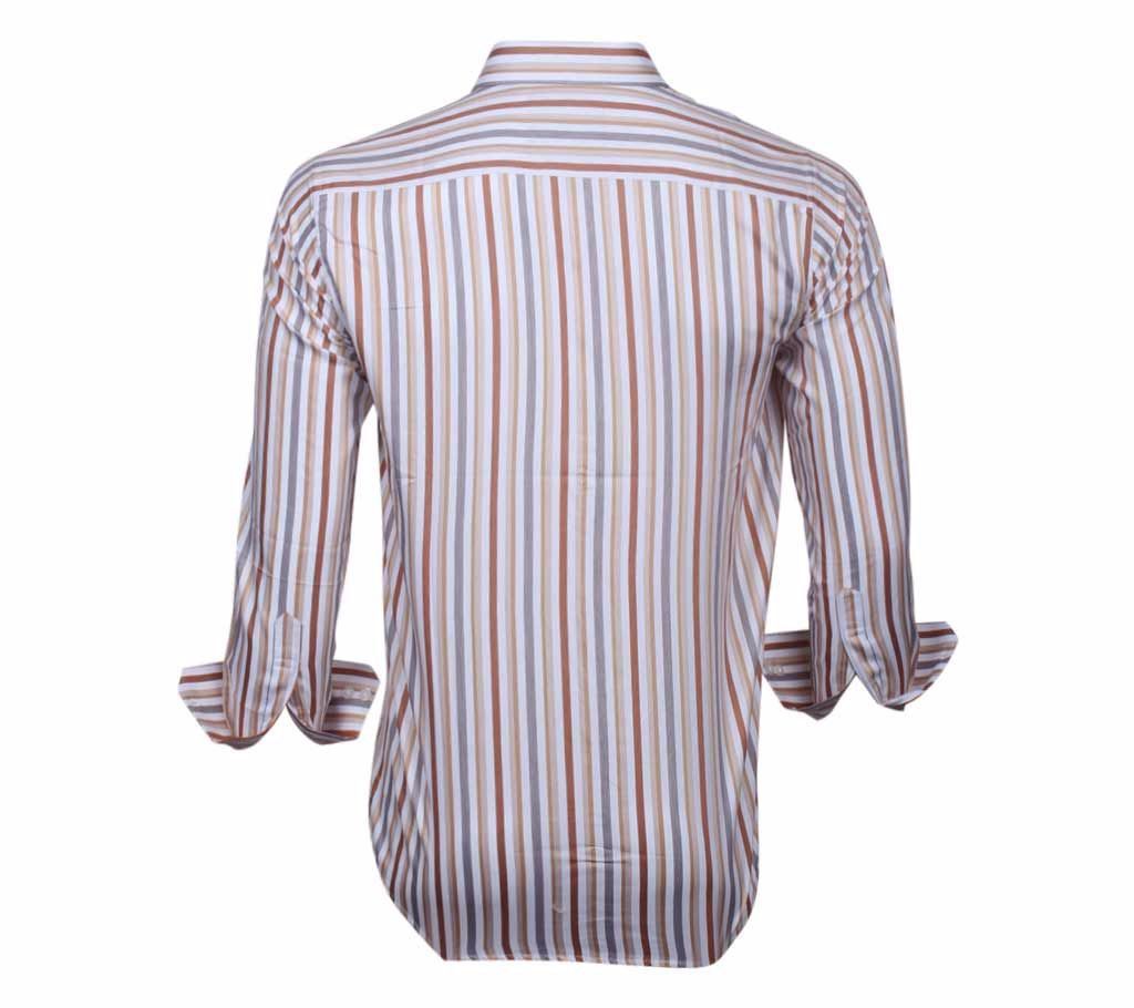 menz full sleeve cotton striped shirt