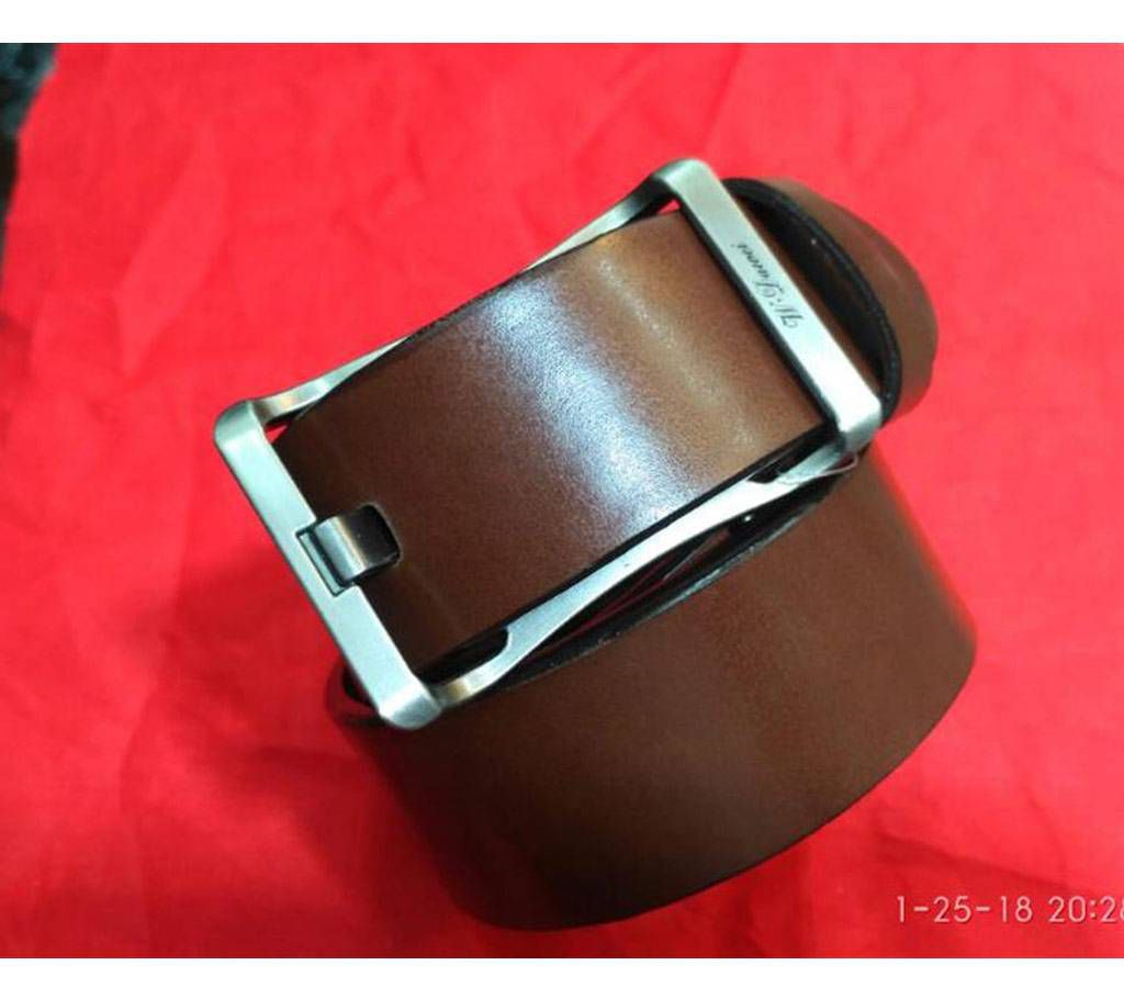 artificial leather formal belt for men 