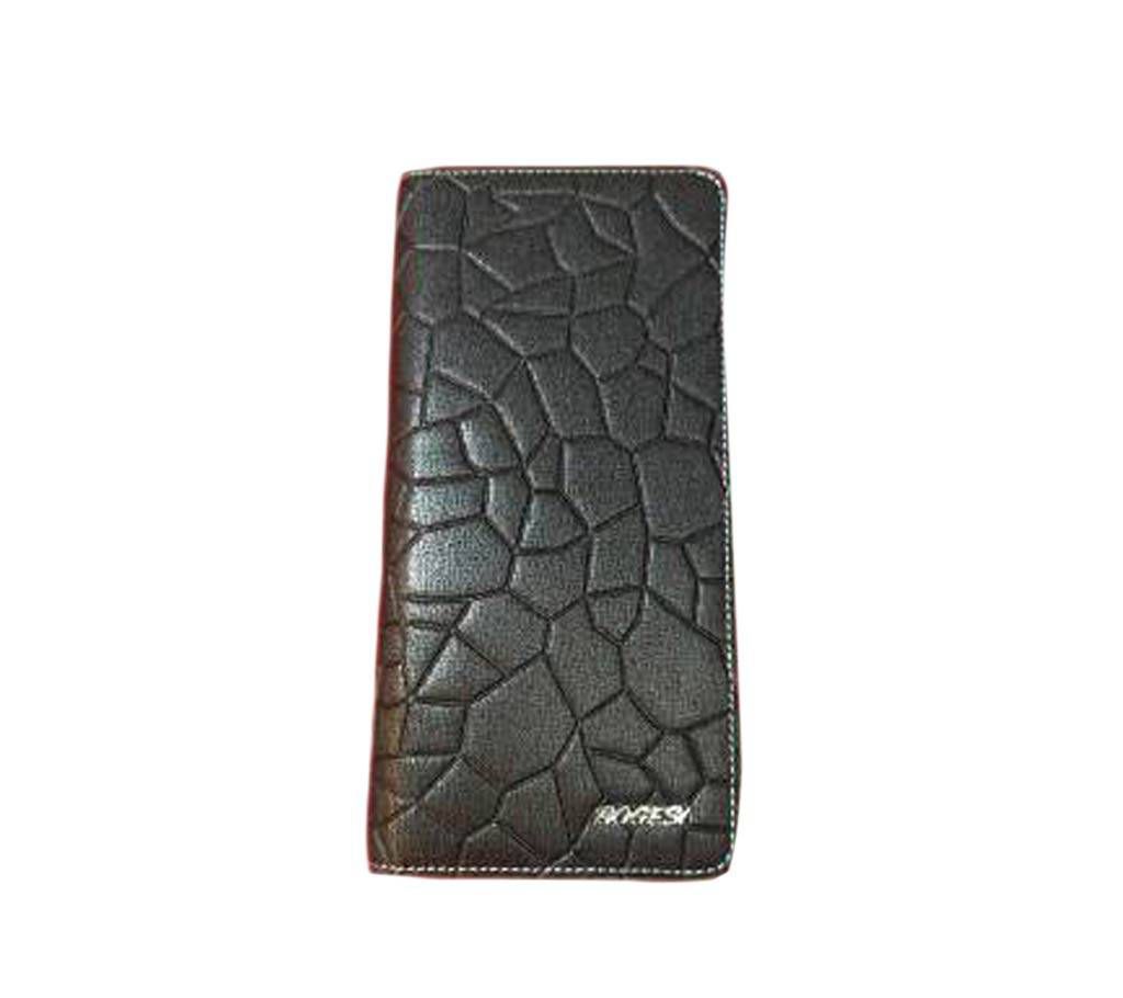 long shaped artificial leather wallet for men 
