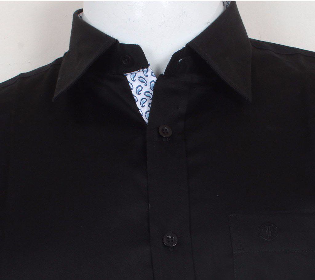 Menz full sleeve black formal shirt