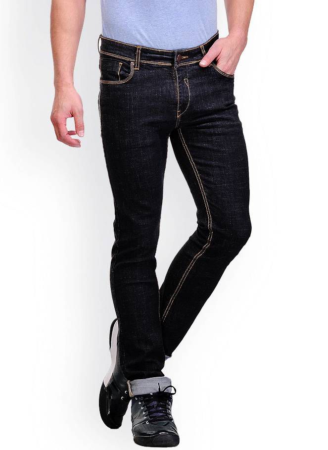 Semi Narrow Fit Jeans Pants for Men 