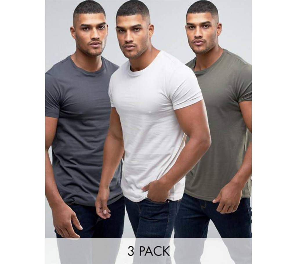 Lakbuas Branded Round Neck t-shirt Combo Pack