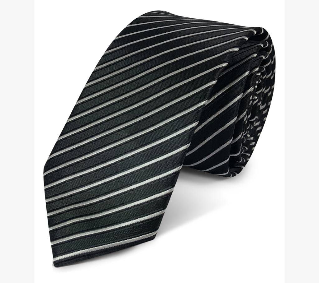 Elegant Black Silk Tie - 0188TIE