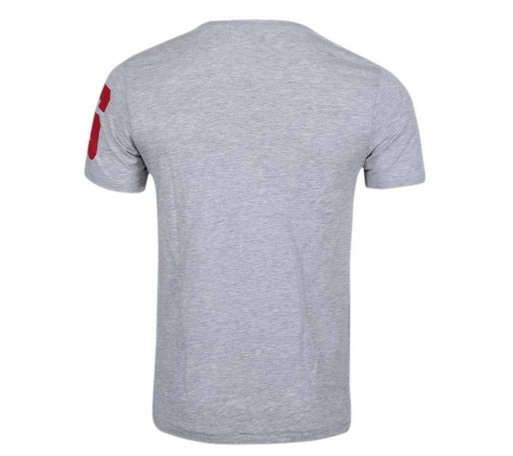 Grey Round Neck T Shirt