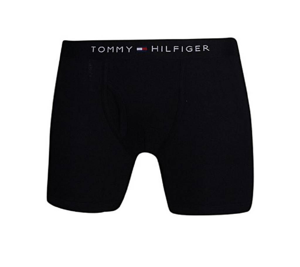Black Cotton Tommy Boxer Underwear For Men (Original)