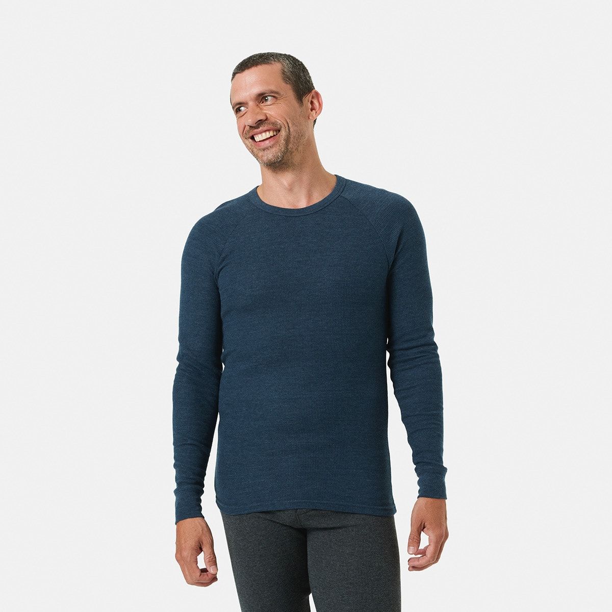 Long Sleeve Mini Waffle Thermal Top