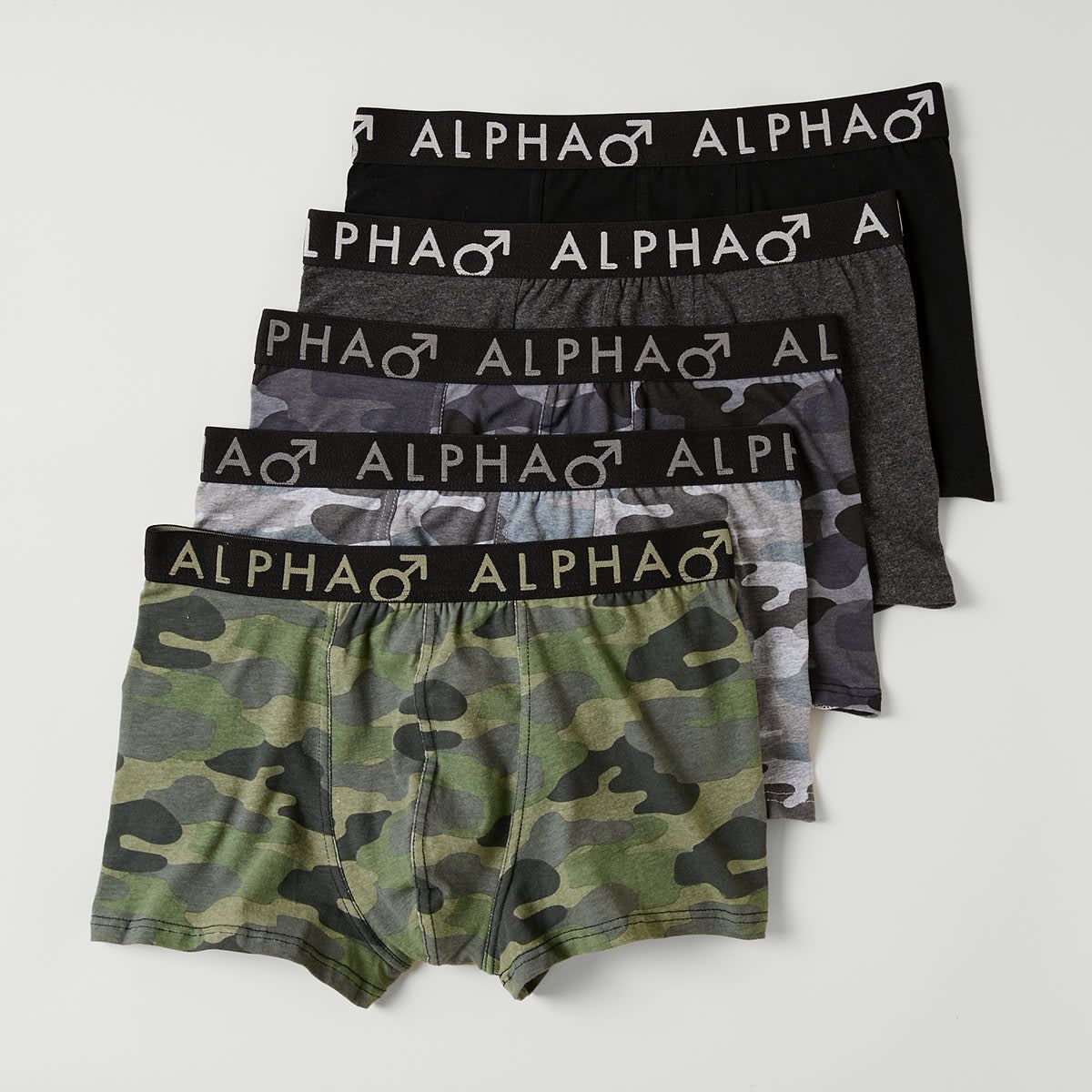 5 Pack Print/Plain Trunks