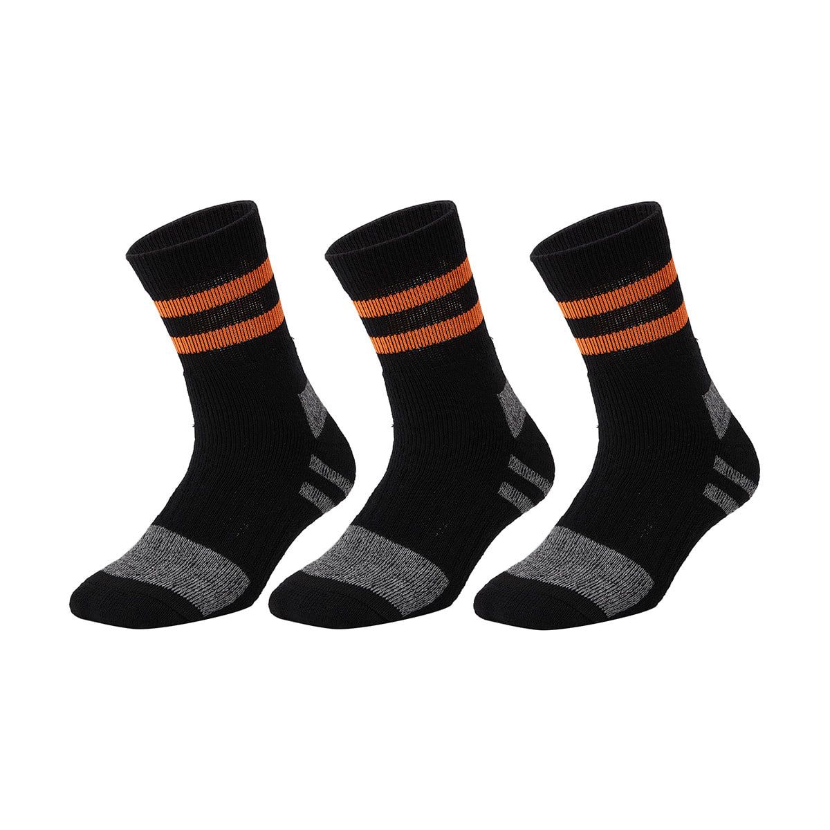 3 Pack Cotton Quarter Crew Socks