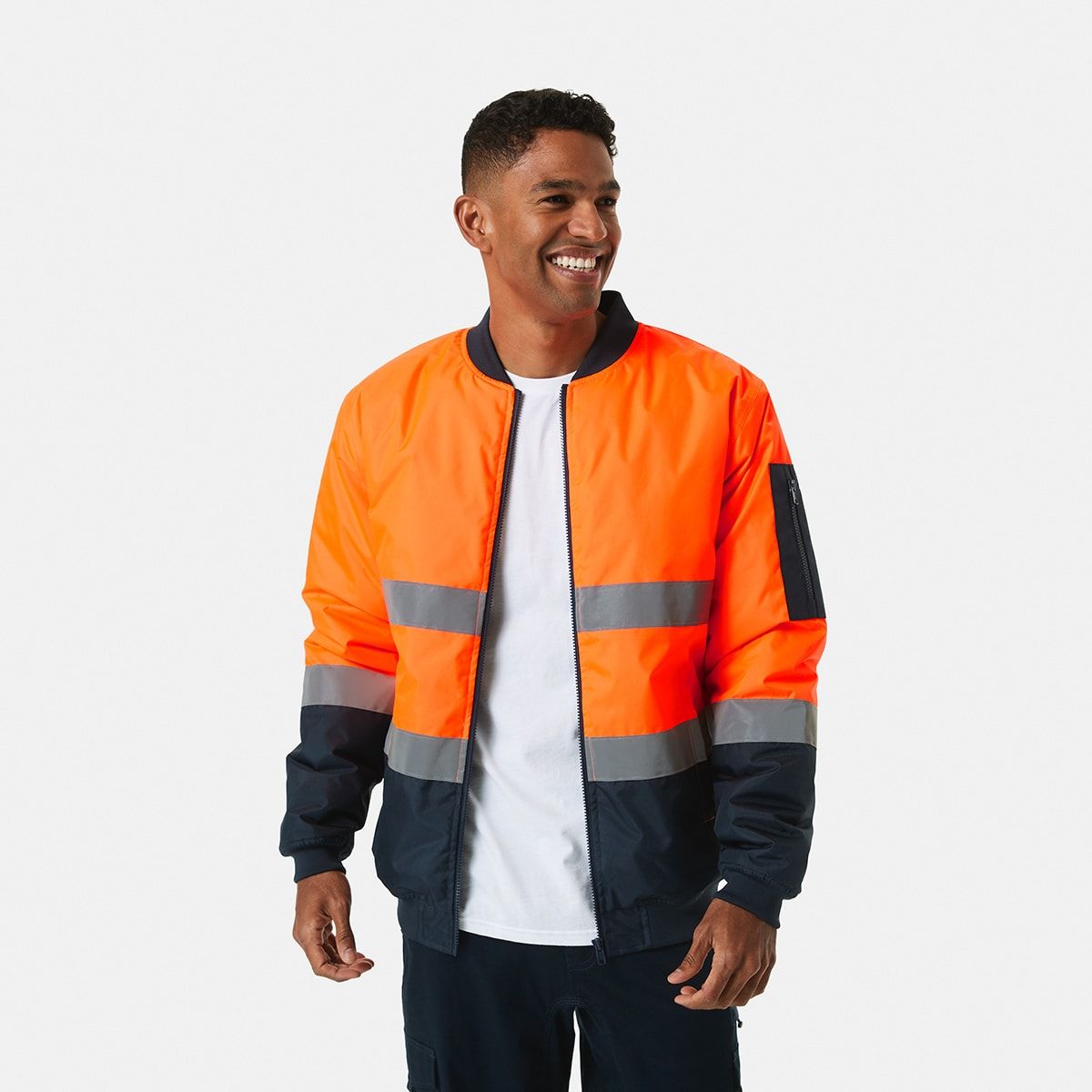 Workwear Reflective Bomber Jacket