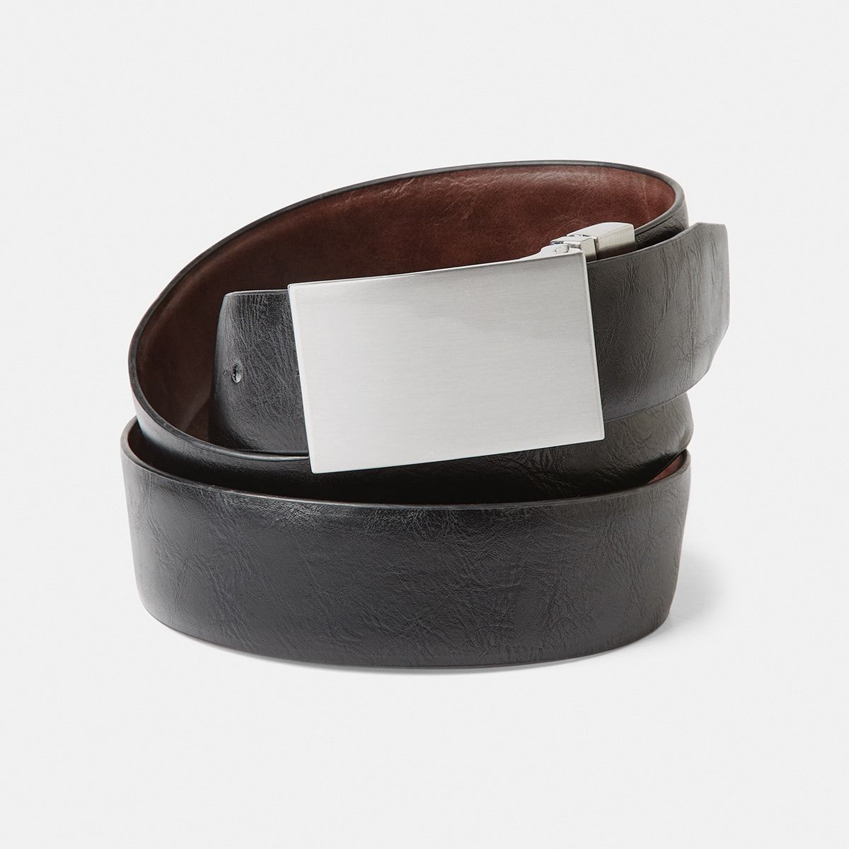 Reversible Plate Buckle Belt