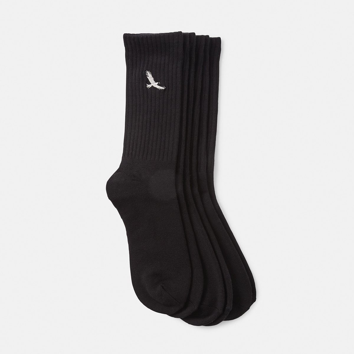 3 Pack Bamboo Rib Crew Socks