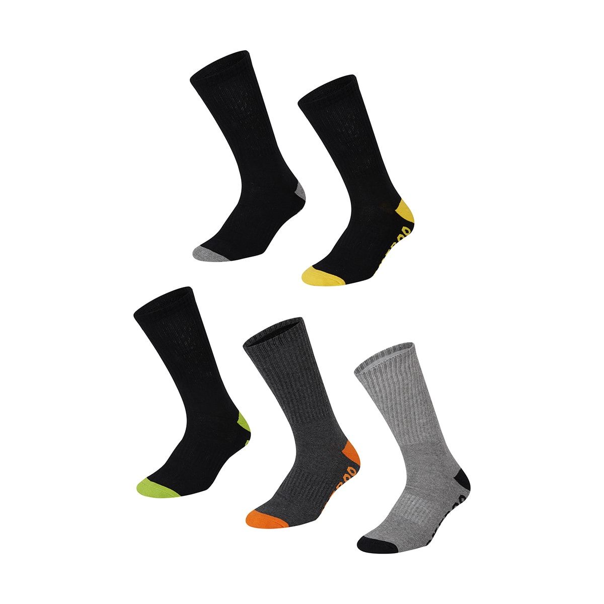 5 Pack Work Socks