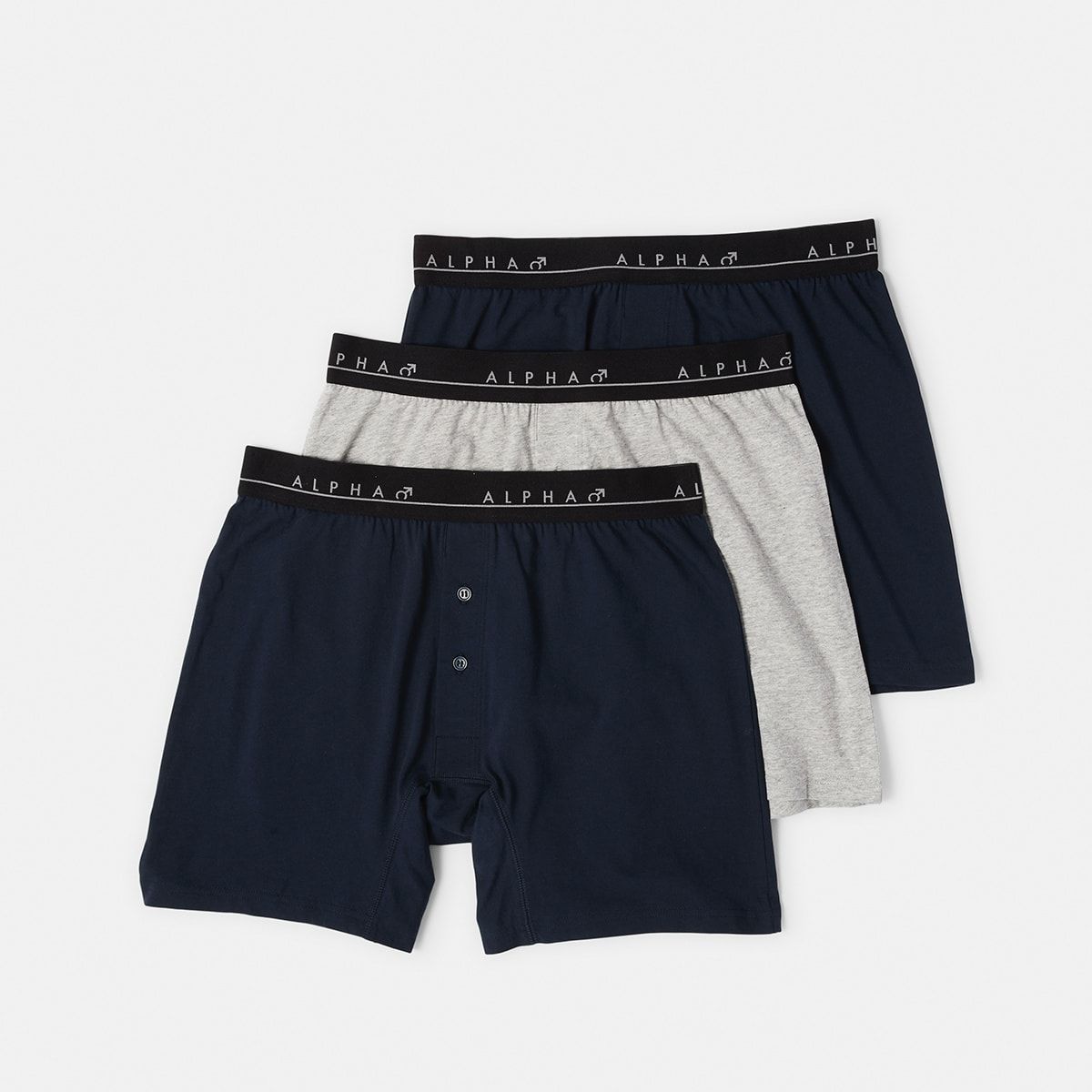 3 Pack Alpha Relaxed Fit Boxers